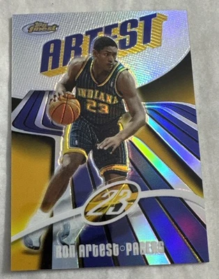 2003-04 Topps Finest Refractor /250 Metta World Peace Ron Artest #51 - Image 1 of 2
