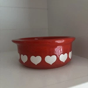 #Waechtersbach Germany Red Hearts Bowls VINTAGE #REPLACE~5.4inch - Picture 1 of 7