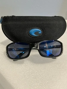 Costa Del Mar Brine BR11 Sunglasses With Case 580P Black - Picture 1 of 15