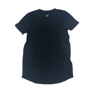 Madewell Women's XXS Whisper Cotton Crewneck Tee Black M2232 New - Picture 1 of 5