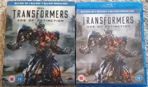 TRANSFORMERS AGE OF EXTINCTION BLU-RAY 3D + 2D + LENTICULAR SLIP COVER - Picture 1 of 2