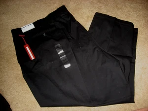 Mens NWT Black HARBOR BAY Loose Fit Elastic Waist Pants 6X - 30 - Picture 1 of 1