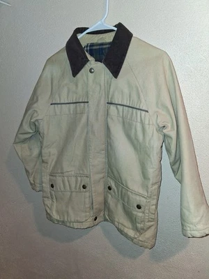 Chaqueta Gap Jóvenes Niños Talla Mediana (7-8) Marrón Cuello Abotonado Algodón Bolsillo Foto 1 de 4