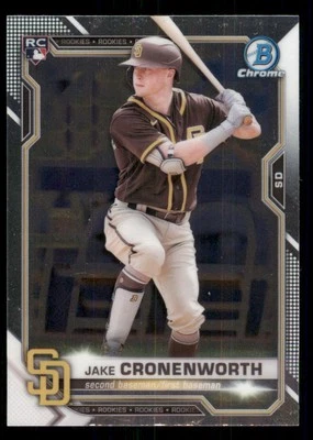 2021 Bowman Chrome #68 Jake Cronenworth RC - Image 1 of 2