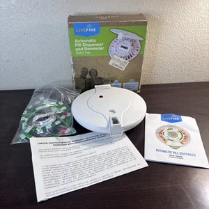 LIVEFINE Automatic Pill Dispenser Medication Organizer & Reminder *Notes*parts* - Picture 1 of 11