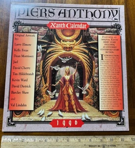 Vintage 1996 Piers Anthony Xanth Wandkalender Kurzgeschichte Illustrationen Fantasy - Bild 1 von 5