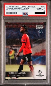 2020-21 Topps Stadium Club Chrome UCL #35 / Eduardo Camavinga / PSA 10 - GEM MT - Bild 1 von 2