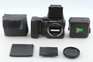 [N COMO NUEVO] Buscador de nivel de cintura súper cuerpo Mamiya M645, manivela, empuñadura enrolladora de JAPÓN - Imagen 1 de 19