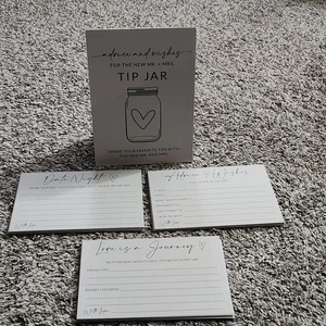 Wedding Idea Advice And Wishes Tip Jar Cards 45 Total 15 Of Each Date Night  - Picture 1 of 6