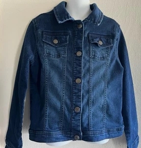 Coat Clothing Denim Jacket Gymboree Large 10 12 Girl Blue Free Ship - Picture 1 of 4