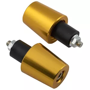 Set Contrappesi Bilancieri Manubrio Stabilizzatori Moto Scooter Alluminio Oro - Foto 1 di 3