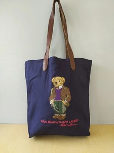 Polo Ralph Lauren Polo Bear Baumwolle Canvas Beuteltasche Tasche kostenloser Versand FTP/3118 - Bild 1 von 14