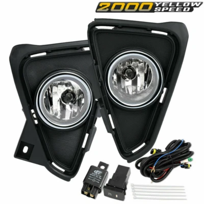 Fit For Toyota RAV4 2016-2017 Surround Front Pair Fog Lights W/Wiring Switch US - Image 1 of 4