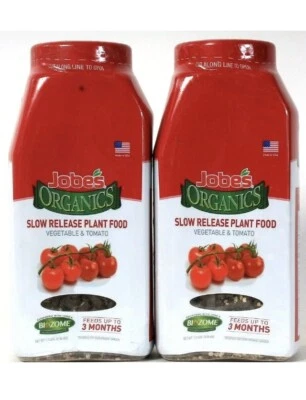 2x JOBE’S ORGANICS 1.2 Lbs Biozome Vegetable & Tomato Slow Release Plant Food - Image 1 of 4