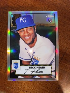 2021 Topps Chrome Platinum Anniversary Nick Heath RC Refractor #45 Royals