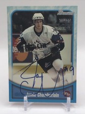 1999-00 Bowman CHL Autograph Jamie Chamberlain Auto Calgary Hitmen #BA26