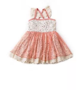 Vestido de Hadas Floral Coral Salvajes Lobo Bien Vestido Talla 3 Años Nuevo con Etiquetas - Imagen 1 de 8
