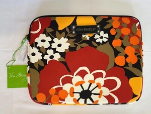 Vera Bradley Bittersweet Neoprene Tablet eReader Sleeve 10x8 Padded Zipper N13 - Picture 1 of 10