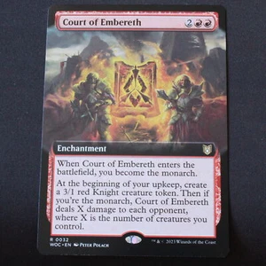 Court of Embereth (arte extendido) Magic The Gathering Commander: Wilds of Eldraine raro 32 casi nuevo - Imagen 1 de 6