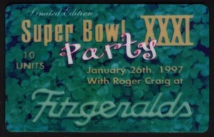 Super Bowl 31u. (1/97) Fitzgerald's Casino (Reno, NV.) Tarjeta telefónica SPECIMEN - Imagen 1 de 1