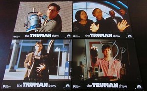 The Truman Show Original French Lobby Cards 8x10 1998 Jim Carrey Ed Harris Weir