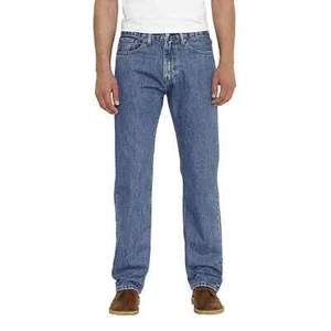 Levi's 505 Mens Straight Fit Stonewash Blue Denim Jeans All Sizes Reg Big Tall - Picture 1 of 16