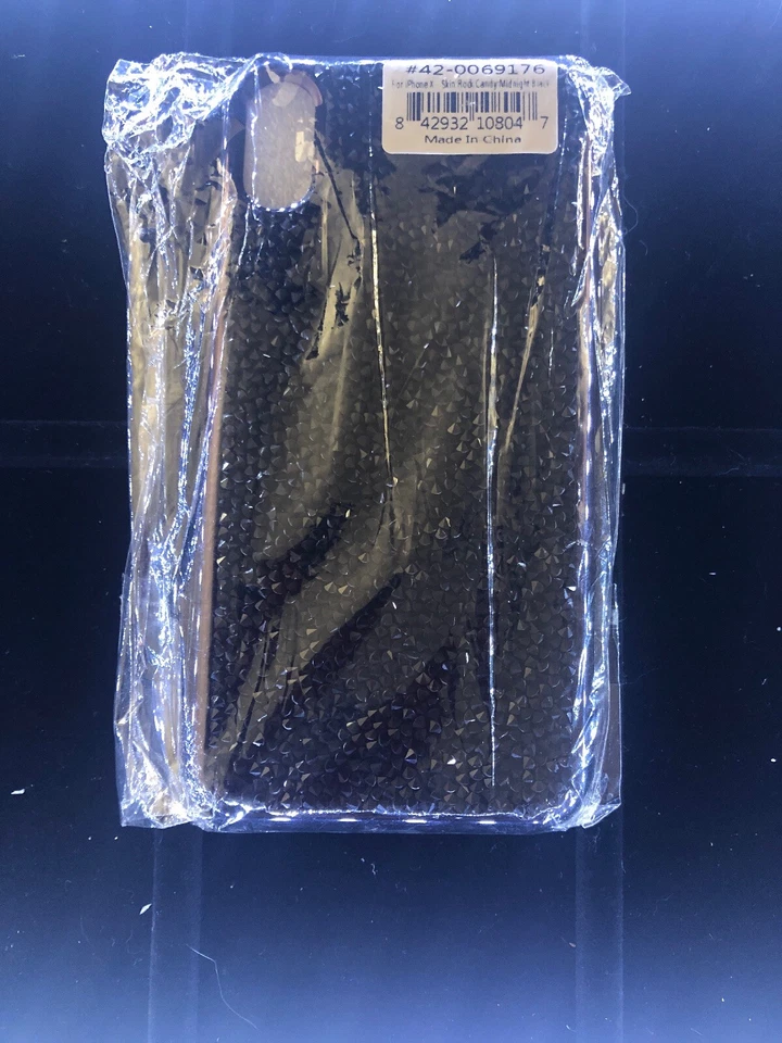 Cellairis iPhone X 皮肤摇滚糖果午夜黑色保护壳 — 第 1/4 张图片