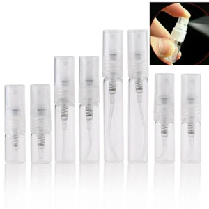 5-100PCS Clear Plastic Spray Bottle Empty Perfume Refilled Container Sample - Picture 1 of 16