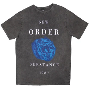 New Order - Substance 1987 - Charcoal Grey Stone Wash T-Shirt - Bild 1 von 2