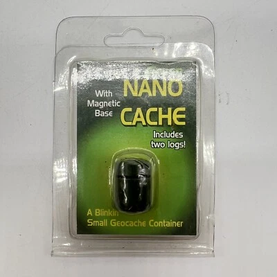 Geo Caching Nano Cache Micro W Base Magnetica 2 Log Nuovo - Immagine 1 di 2
