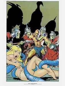 Vintage Dave Stevens Poster Nr. 6 "World Of Wood #1" 1987 - Bild 1 von 11