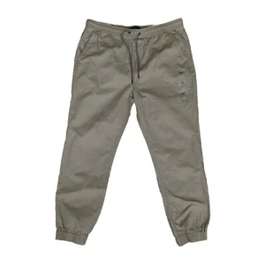 Joggers Aeropostale Para Hombre XL Tostado Caqui Cintura Elástica Pierna Cónica Relajada Nuevos - Imagen 1 de 14