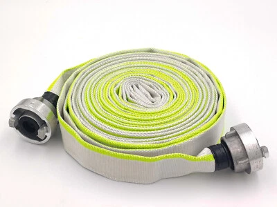 1 Zoll D-25 10 Meter Flach Bau Industrie Feuerwehr Pumpen Schlauch mit Storz - Bild 1 von 4