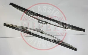  VF VG Chrysler Hardtop Windscreen Wiper Blades (1 Pr) Polished Stainless Steel  - Picture 1 of 2