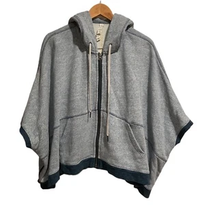 Lululemon in the Loop Hooded Poncho size 8 Front Zip Heathered Blue - Picture 1 of 9
