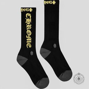 Chrome Hearts CH Logo Socken in Schwarz/Gelb - Bild 1 von 4