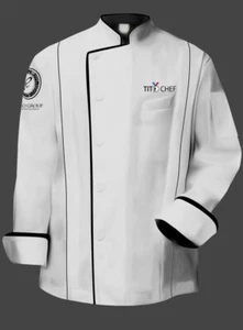 Chef Coat Uniform unisex full sleeve light weight Jacket Breathable Uniform gift - Picture 1 of 6