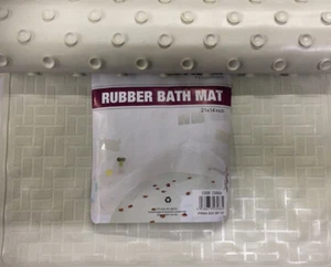 #BATH MAT RUBBER BATHROOM SHOWER NON SLIP GRIP BATH MAT 53CM X 35CM PRIMA BRAND - Picture 1 of 3