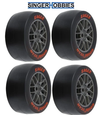 PRO-LINE RACING 1/12 Goodyear Eagle Option Tire F/R MTD Gray (4) Losi Nascar HH - Image 1 of 2