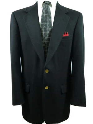 Valentino Mens Pure Cashmere Gold Buttons Italian Blazer Jacket Sport Coat 41 L - Image 1 of 4