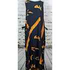 Vintage Artsy Open-Side Swimsuit Cover Maxi Caftan Dress Beach Cruise One Size
