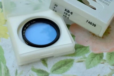 B+W filtre 74639 KB-6 X 0,5 diamètre 39mm KB-6 1,5x Corrector Azul (blue). F-PRO - Imagen 1 de 4
