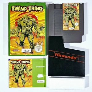 Nintendo NES DC Comic Monster Game Swamp Thing Dt. PAL-B CIB Horror Brawler - Picture 1 of 5