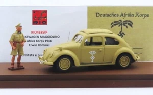 Rio 4685P - VW Käfer Africa Korps mit Rommel Figur 1/43 - Bild 1 von 1