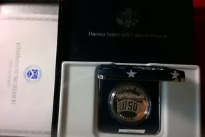 1991-S USO PROOF U.S. SILVER Dollar Coin & COA - Picture 1 of 1