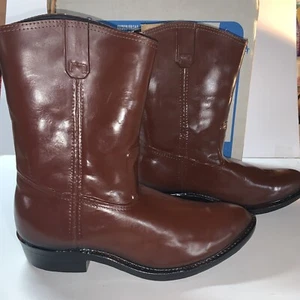 LaCROSSE Size 12 Western Waterproof Rubber Cowboy Boots Made In USA 88308 Brown - Picture 1 of 10