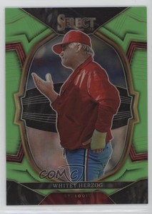 2023 Panini Select Concourse Neon Green Prizm /75 Whitey Herzog #80 HOF