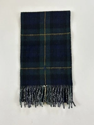 **MINOR DEFECT** Polo Ralph Lauren Wool Blend Tartan Plaid Scarf - Navy/Green - - Image 1 of 3