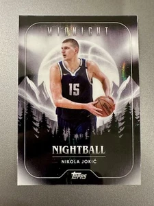 2024 Topps Midnight Nikola Jokic Nightball Moon Beam SSP Parallel #NB-11 - Picture 1 of 2