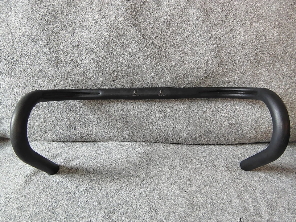 Profile Design Road Bike Handlebars Drop Bar Black Aluminum Very Good Condition - Image 1 of 4